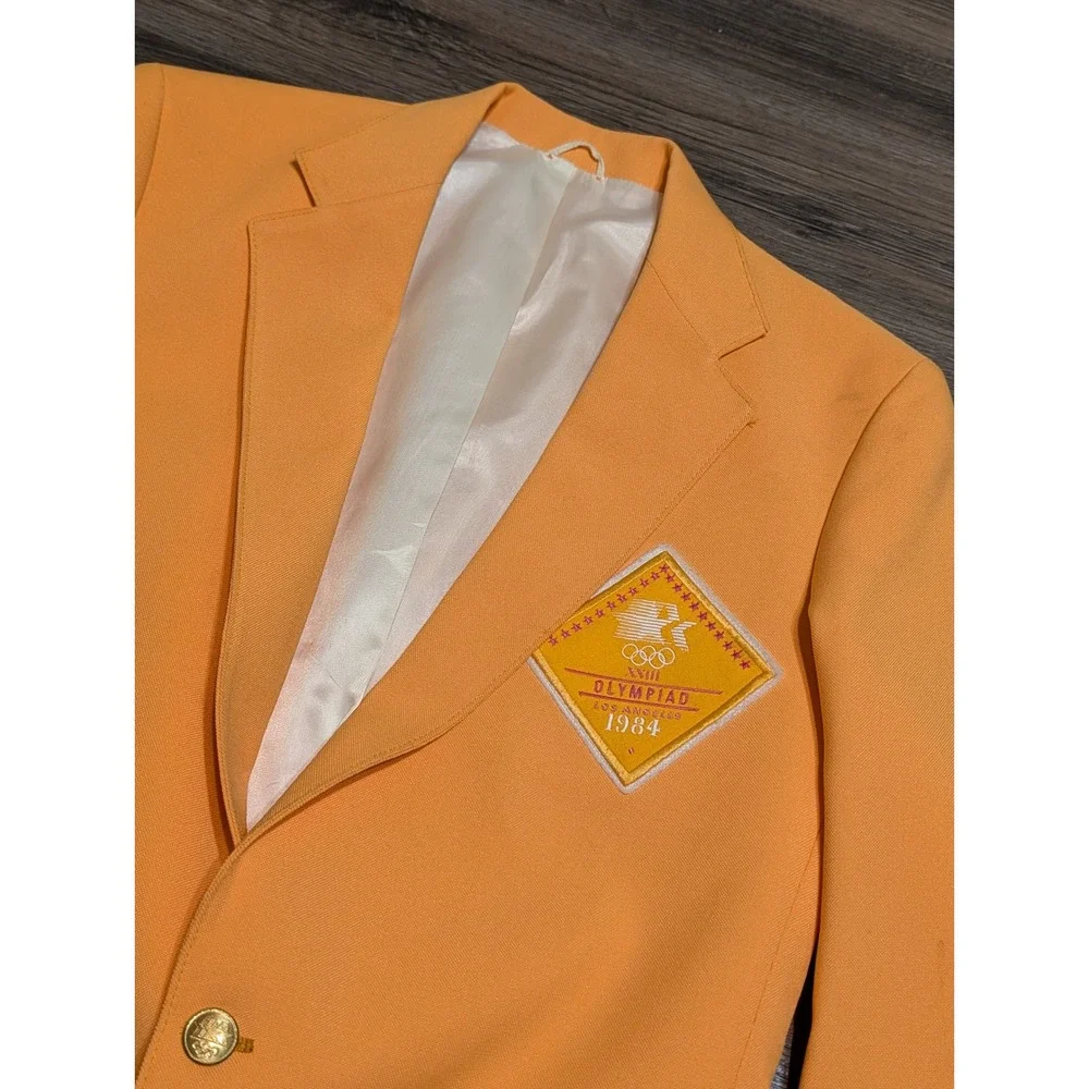 Vintage Levis 1984 Los Angeles Olympic Games Official Staff Uniform Blazer 40R